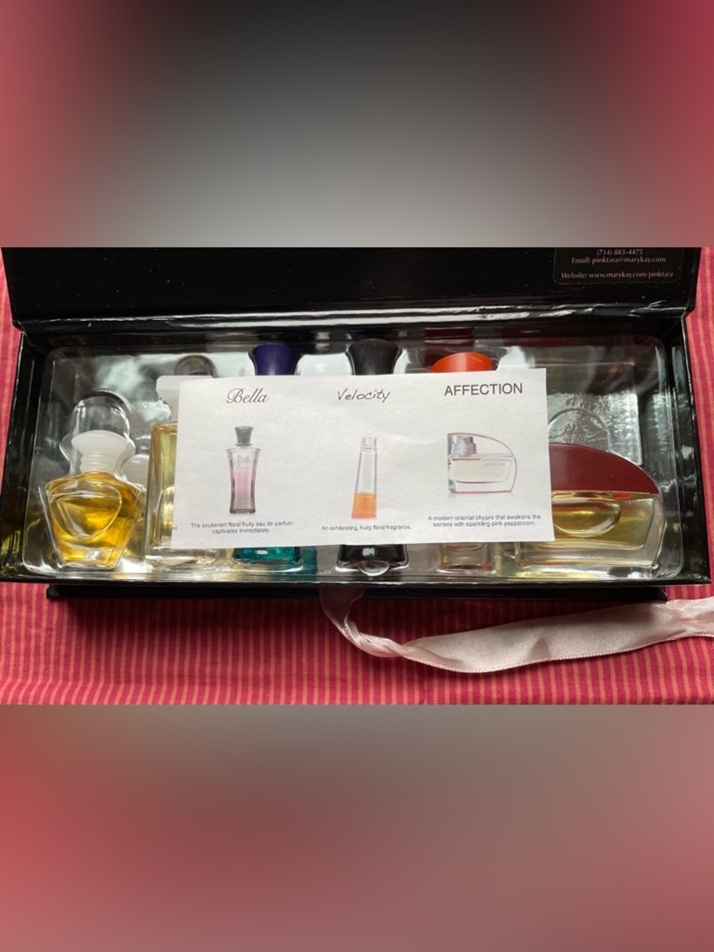 Mary Kay Miniature Perfume Set with Multi-Color Bottles 6 mini fragrances NWB - Picture 5 of 6